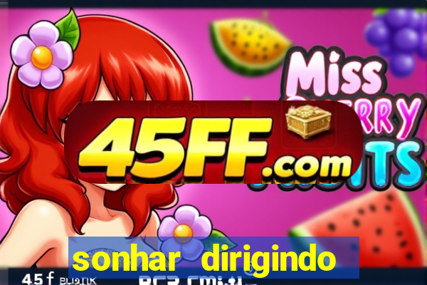 sonhar dirigindo carro jogo do bicho